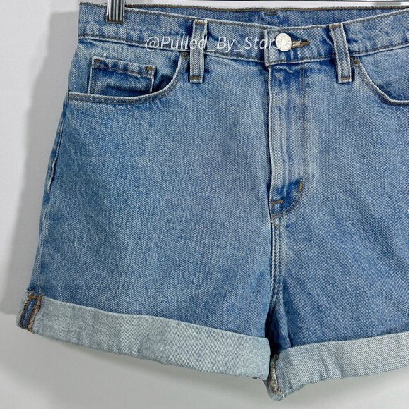 BDG Urban Outfitters 28W Mom High-Rise Blue Jean Shorts Good Used Condition - Picture 3 of 15